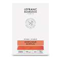 Bloque especial acrílica LeFranc&Bourgeois, A4, 21 cm x 29,7 cm, 190 g/m², Fin