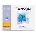 Papel Canson Montval, 24 cm x 32 cm, 300 g/m², Fin, Bloc encolado por un lado, 100 hojas