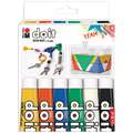 Caja de pintura acrílica Do It satin Marabru, 6 colores, Set