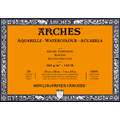 Bloc papel acuarelas Arches®  300 g/m², 18 cm x 26 cm, 300 g/m², Bloc encolado 4 lados, 2. Grano torchon