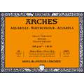 Bloc papel acuarelas Arches®  300 g/m², 26 cm x 36 cm, 300 g/m², Bloc encolado 4 lados, 2. Grano torchon