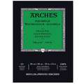 Bloc papel acuarelas Arches®  300 g/m², 26 cm x 36 cm, 300 g/m², Bloc encolado 1 lado, 1. Grano fino