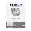 Rollo calco Canson, A3, 29,7 cm x 42 cm, 50 hojas, Bloc encolado 1 lado 50 hojas