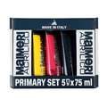 Set de pinturas acrílicas finas Acrilico Maimeri, 5 x 75 ml, Set