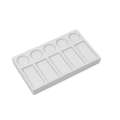 Paleta de porcelana., Rectangular 11,5 x 19,5 cm