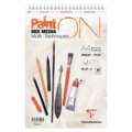 Papel Paint’On multi-técnicas Clairefontaine, Bloc espiral, A4, 21 cm x 29,7 cm, 250 g/m²