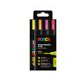 Set de 4 rotuladores Posca metálicos, Fluorescente