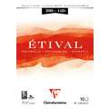 Papel acuarela Etival Clairefontaine 	, A5 - 14,8 x 21cm - 300g/m² - Bloc de 10 hojas, A5, 14,8 cm x 21 cm, Bloc encolado 1 lado
