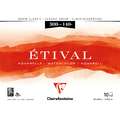 Papel acuarela Etival Clairefontaine 	, 18 x 24cm - 300g/m² - Bloc de 10 hojas, 18 cm x 24 cm, Bloc encolado 4 lados
