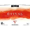 Papel acuarela Etival Clairefontaine 	, 30 x 40cm - 300g/m² - Bloc de 10 hojas, 30 cm x 40 cm, Bloc encolado 4 lados