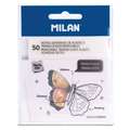Bloc notas adhesivo Milan, transparente 50 hojas 
