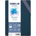 Cuaderno de acuarela tipo leporello con tapa dura Montval Art Book Canson, 14,8 x 21 cm, Fin, 300 g/m²