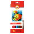 Estuche de lápices de colores acuarelables Pescado Koh-I-Noor, Set