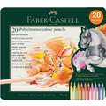 Estuche metálico de lápices de color Polychromos Faber-Castell, 20 lápices