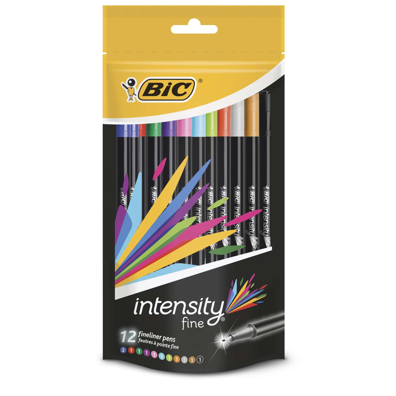 Rotulador Bic intensity 12 colores