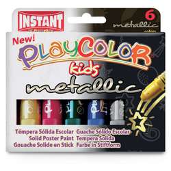 Gouache sólido Playcolor Kids metálico