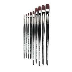 Pinceles planos serie 7185K da Vinci Top Acryl, mangos cortos