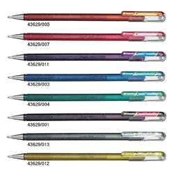 Roller de tinta gel con purpurina Pentel