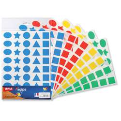 320 gomets geométricos de colores