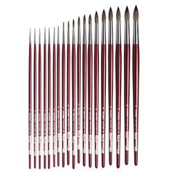 Pinceles redondos para pintura al óleo Black Sable serie 1640 da Vinci