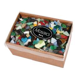 Piezas de mosaico de vidrio, caja de 2 kg