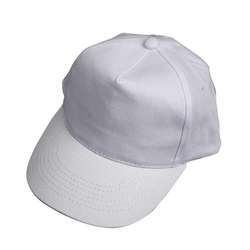 Gorra de béisbol blanca de algodón para niños para ser decorada