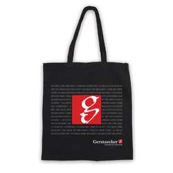 Tote bags en algodón negro Gerstaecker
