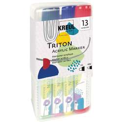 Set de 13 marcadores acrílicos Triton Kreul