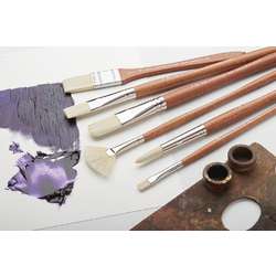 Pincel de punta redonda para óleo con cerdas de imitación Winsor & Newton