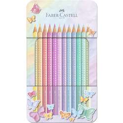 Set de 12 lápices de colores Sparkle Pastel Faber-Castell