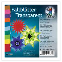 Hojas para plegado en papel transparente Ursus®