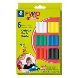 Juego Basic de 6 colores Fimo Kids