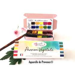 Set Pasión Vegetal de 10 colores acuarelas veganos