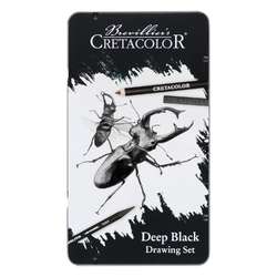 Set para dibujo y boceto Deep Black Cretacolor