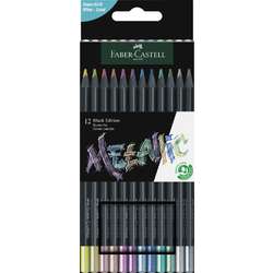 Lápices de color Black Edition Metallic Faber Castell