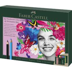 Estuche Polychromos y Pitt grafito Faber Castell