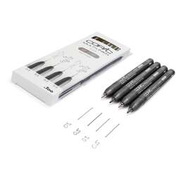 Copic – Set de 4 Marcadores Multiliner Gris Cálido y Gris Frío