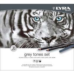 Estuche de dibujo en tonos grises Lyra