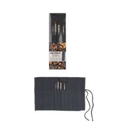 Set de 4 pinceles con funda de algódon da Vinci Colineo