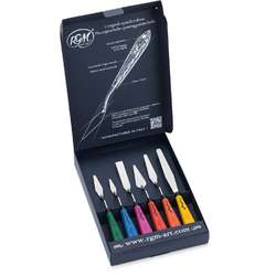 Set de 6 espátulas para pintar, serie Plus Line RGM