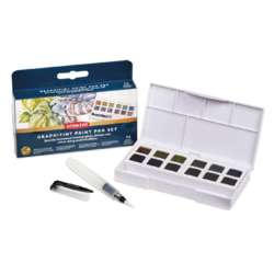 Estuche de 12 1/2 godets acuarela Graphitint Derwent