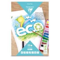 Bloque de papel blanco reciclado Clairefontaine