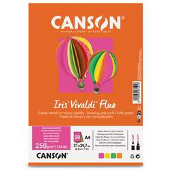 Paquete de 20 hojas Iris Vivaldi Fluo Canson