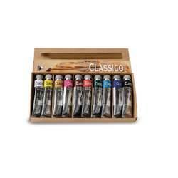 Set de 10 tubos de pintura al óleo Classico Maimeri