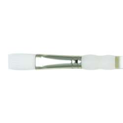 Royal & Langnickel – Pinceles Soft Grip Taklon blanco punta plana larga serie SG4090