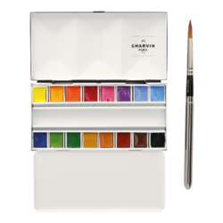 Estuche de pintura acuarela versión lujo Charvin
