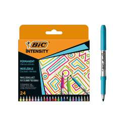 Set de marcadores permanentes Bic® Intensity®, 24 rotuladores surtidos