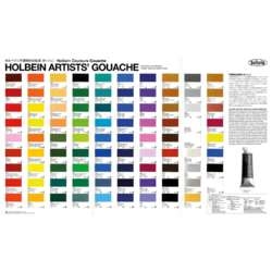 Carta de colores Holbein Artists' Gouache