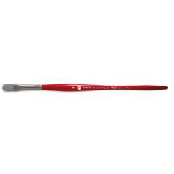 Pincel Unico Sintético fibra plateada punta lengua de gato, serie 812 Borciani e Bonazzi