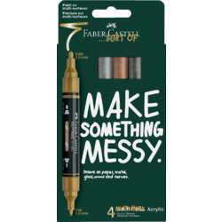 Set de 4 marcadores acrílicos Multimark « Colores metallicos » Faber-Castell